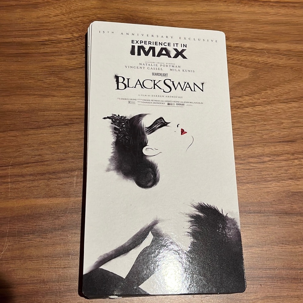 AMC IMAX Black Swan Darren Aronofsky 15th Anniversary Exclusive Ticket